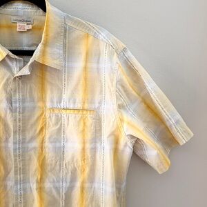 VTG Carbon2Cobalt Men's Sz L Yellow Plaid Shirt